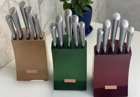 Набор ножей с подставкой 6 пр Edenberg - 11008 ✅ базовая цена $28.06 ✔ Опт ✔ Скидки ✔ Заходите! - Интернет-магазин ✅ Фортуна-опт ✅