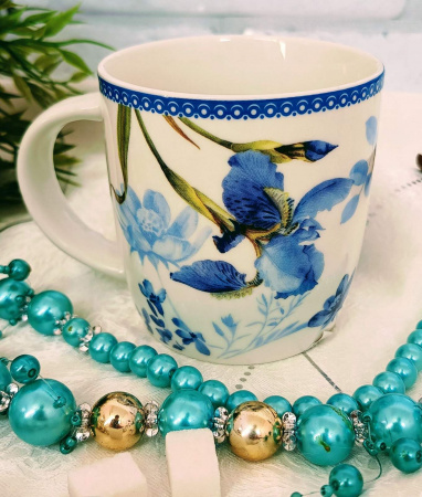 Чашка 360 мл "Цветы" 16125-1 (Ст) ✅ базовая цена $1.37 ✔ Опт ✔ Скидки ✔ Заходите! - Интернет-магазин ✅ Фортуна-опт ✅