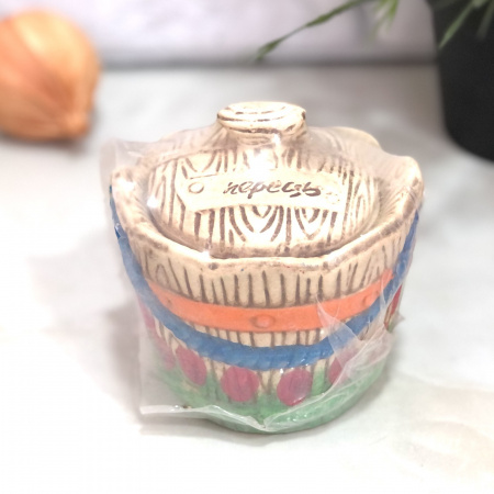 Солонка керамическая Ведро рисованное -7845 ✅ базовая цена 35 грн. ✔ Опт ✔ Скидки ✔ Заходите! - Интернет-магазин ✅ Фортуна-опт ✅