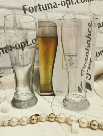 Пивной бокал "Вайсен" 2шт/наб 520 мл h-21.7 см 42126/2 ✅ базовая цена 132.67 грн. ✔ Опт ✔ Скидки ✔ Заходите! - Интернет-магазин ✅ Фортуна-опт ✅