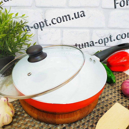 Сковорода А-Плюс 1487 с керамическим покрытием 26 см ✅ картинка - Интернет-магазин ✅ Fortuna-opt.com.ua. ✅ Сковорода А-Плюс 1487 с керамическим покрытием 26 см ✅ базовая цена $13.52 ✔ Опт ✔ Скидки ✔ Заходите! - Интернет-магазин ✅ Фортуна-опт ✅