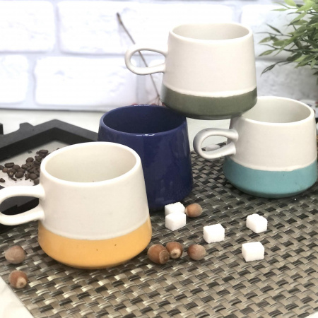 Чашка 400 мл "Вариант" 1-6 цветов керамика 4175-05 ✅ базовая цена 48.31 грн. ✔ Опт ✔ Скидки ✔ Заходите! - Интернет-магазин ✅ Фортуна-опт ✅