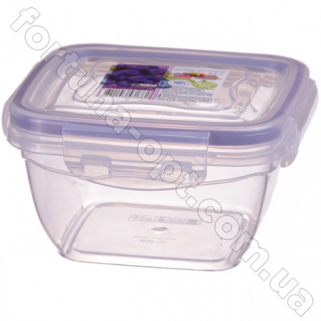 Контейнер Fresh квадратный 0,5 л - 0220 ✅ базовая цена 25.89 грн. ✔ Опт ✔ Скидки ✔ Заходите! - Интернет-магазин ✅Фортуна-опт ✅