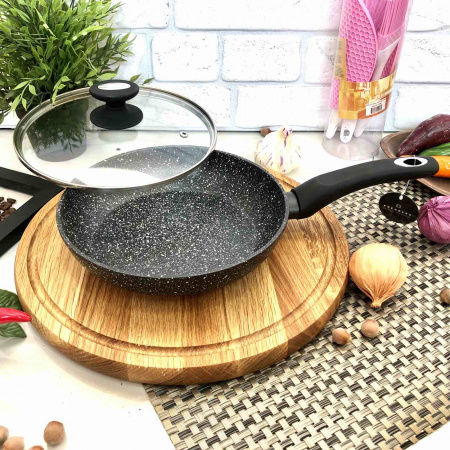 Сковорода с крышкой Edenberg EB 22 см - 4108  ✅ базовая цена $12.80 ✔ Опт ✔ Скидки ✔ Заходите! - Интернет-магазин ✅ Фортуна-опт ✅