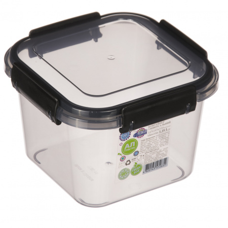 Контейнер квадратный Limited Line черный 0.7 л 0051 ✅ базовая цена 29.30 грн. ✔ Опт ✔ Скидки ✔ Заходите! - Интернет-магазин ✅Фортуна-опт ✅