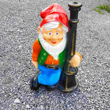 Гном большой у фонаря 69 см полимер 0024 ✅ базовая цена 564.77 грн. ✔ Опт ✔ Скидки ✔ Заходите! - Интернет-магазин ✅ Фортуна-опт ✅