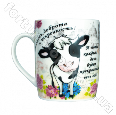 Набор чашек "Пожелания на год" 340мл Helios - 2710 ✅ базовая цена 106.75 грн. ✔ Опт ✔ Скидки ✔ Заходите! - Интернет-магазин ✅ Фортуна-опт ✅