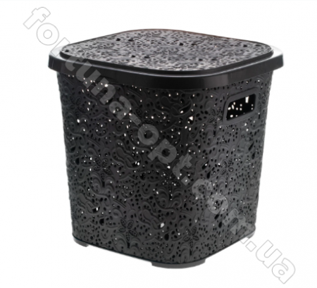 Корзина ажурная с крышкой пластик 15 л 0747 ✅ картинка - Интернет-магазин ✅ Fortuna-opt.com.ua. ✅ Корзина ажурная с крышкой пластик 15 л 0747 ✅ базовая цена 95.90 грн. ✔ Опт ✔ Скидки ✔ Заходите! - Интернет-магазин ✅ Фортуна-опт ✅