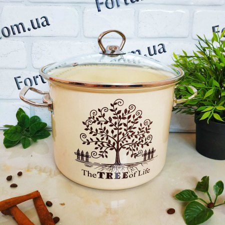 Кастрюля эмалированная 5,5 л 83117 Tree ✅ базовая цена 714.97 грн. ✔ Опт ✔ Скидки ✔ Заходите! - Интернет-магазин ✅ Фортуна-опт ✅
