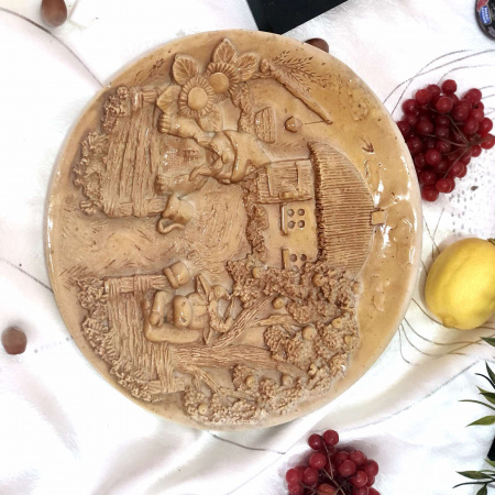 Панно в бежевом цвете Хатынка 7326 ✅ базовая цена $62.16 ✔ Опт ✔ Скидки ✔ Заходите! - Интернет-магазин ✅ Фортуна-опт ✅