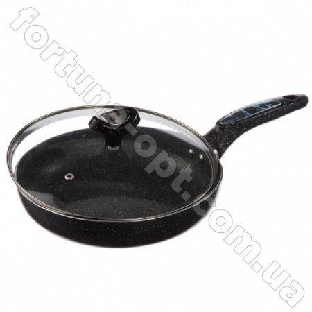 Сковорода с крышкой A-PLUS 26 см (1728) Мраморный ✅ базовая цена $10.92 ✔ Опт ✔ Скидки ✔ Заходите! - Интернет-магазин ✅ Фортуна-опт ✅