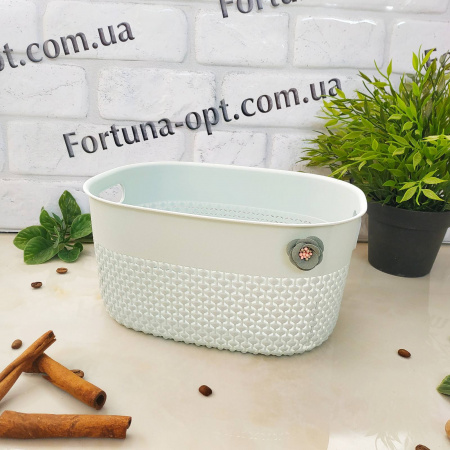 Корзина-плетенка с ручками 23*18*12см 87973 ✅ картинка - Интернет-магазин ✅ Fortuna-opt.com.ua. ✅ Корзина-плетенка с ручками 23*18*12см 87973 ✅ базовая цена $2.44 ✔ Опт ✔ Скидки ✔ Заходите! - Интернет-магазин ✅ Фортуна-опт ✅