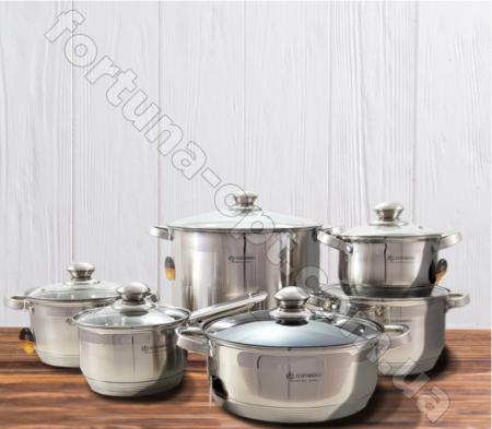 Набор посуды Benson BN - 242➜ Опт и розница ✅ актуальная цена -Интернет магазин ✅ Фортуна ✅