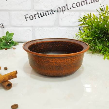   Миска красная глина гладкая 700 мл 7768 ✅ базовая цена 49.73 грн. ✔ Опт ✔ Скидки ✔ Заходите! - Интернет-магазин ✅ Фортуна-опт ✅