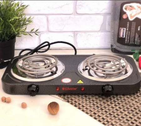 Электроплита двойная спираль 1000 ВТ Livstar LSU - 1162 ✅ базовая цена $11.56 ✔ Опт ✔ Скидки ✔ Заходите! - Интернет-магазин ✅ Фортуна-опт ✅