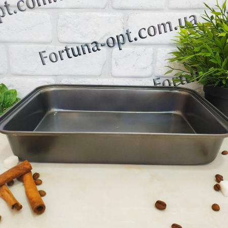 Противень для выпечки прямоугольный A-Plus - 2094 - 24х24х6 см ✅ базовая цена $3.28 ✔ Опт ✔ Скидки ✔ Заходите! - Интернет-магазин ✅ Фортуна-опт ✅