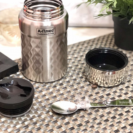 Термос с широким горлом 600 мл 1767 А-Плюс ➜ картинка -Интернет-магазин ✅ Fortuna-opt.com.ua. ✅ Термос с широким горлом 600 мл 1767 А-Плюс ➜ фото ➜ розн цена $6.77 - Интернет-магазин ✅ Fortuna-opt.com.ua. ✅
