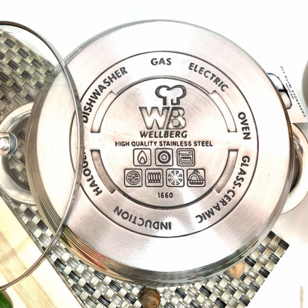 Кастрюля Wellberg WB 02244 (2,7 л) ✅ базовая цена $15.45 ✔ Опт ✔ Скидки ✔ Заходите! - Интернет-магазин ✅ Фортуна-опт ✅