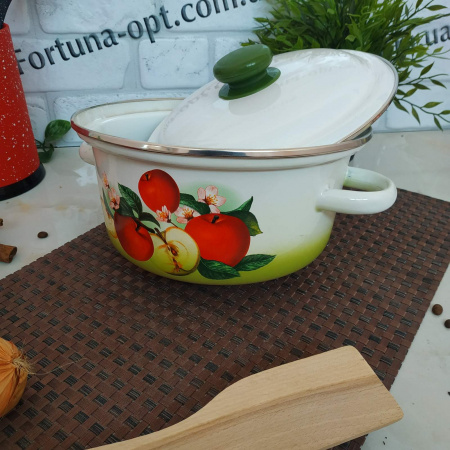 Кастрюля эмалированная коническая 3 л 1812/3 Ароматный ✅ базовая цена 306.51 грн. ✔ Опт ✔ Скидки ✔ Заходите! - Интернет-магазин ✅ Фортуна-опт ✅