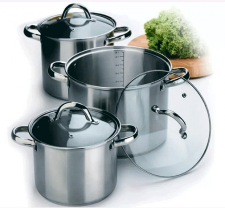 Набор больших кастрюль Edenberg EB - 525➜ Опт и розница ✅ актуальная цена -Интернет магазин ✅ Фортуна ✅