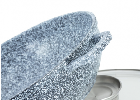 Казан - сотейник с мраморной крошкой Edenberg EB - 8042 - 5,5 л - 32 см ✅ базовая цена $26.86 ✔ Опт ✔ Скидки ✔ Заходите! - Интернет-магазин ✅ Фортуна-опт ✅