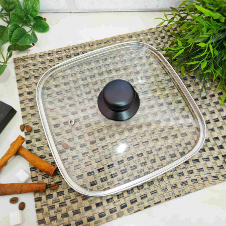 Крышка квадратная на кастрюлю 22 см - 995 ✅ базовая цена $3.92 ✔ Опт ✔ Скидки ✔ Заходите! - Интернет-магазин ✅ Фортуна-опт ✅