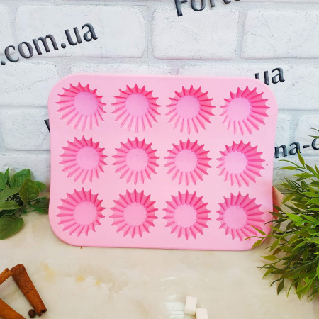 Форма силиконовая для выпечки кексов A-Plus - 1968  12 ячеек ✅ базовая цена $2.92 ✔ Опт ✔ Скидки ✔ Заходите! - Интернет-магазин ✅ Фортуна-опт ✅