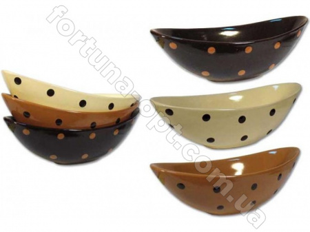 Керамическая  пиала-лодочка 18 см Elina EL-4110 ✅ картинка - Интернет-магазин ✅ Fortuna-opt.com.ua. ✅ Керамическая  пиала-лодочка 18 см Elina EL-4110 ✅ базовая цена 28.50 грн. ✔ Опт ✔ Скидки ✔ Заходите! - Интернет-магазин ✅ Фортуна-опт ✅