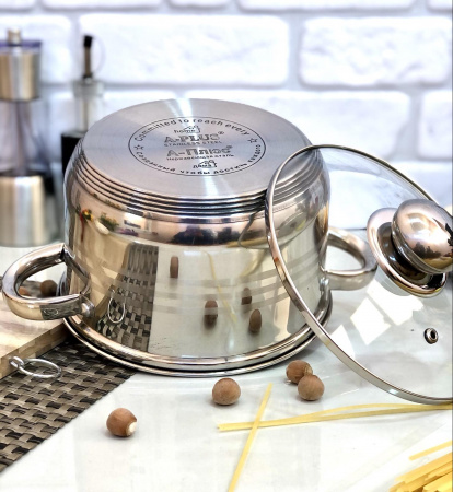 Кастрюля нержавеющая A-Plus - 2164 - 1,4 л ✅ базовая цена $6.86 ✔ Опт ✔ Скидки ✔ Заходите! - Интернет-магазин ✅ Фортуна-опт ✅