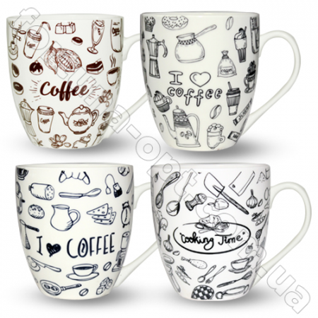 Чашка фарфор 600 мл Кухня 050-600-10 ✅ базовая цена 54.81 грн. ✔ Опт ✔ Скидки ✔ Заходите! - Интернет-магазин ✅ Фортуна-опт ✅