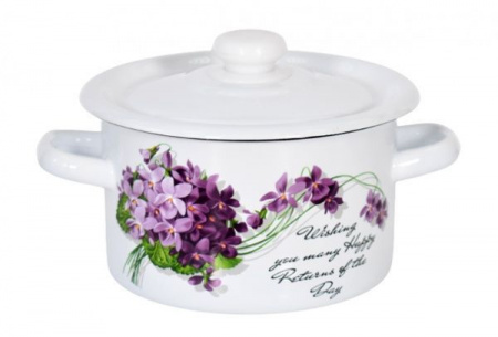 Кастрюля эмалированная 2,0 л "242 Виола" ✅ базовая цена 198.56 грн. ✔ Опт ✔ Скидки ✔ Заходите! - Интернет-магазин ✅ Фортуна-опт ✅