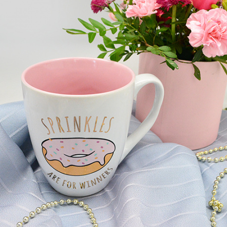 Чашка 550 мл "Sprinkles are for winners" 10321 ✅ картинка - Интернет-магазин ✅ Fortuna-opt.com.ua. ✅ Чашка 550 мл "Sprinkles are for winners" 10321 ✅ базовая цена $2.50 ✔ Опт ✔ Скидки ✔ Заходите! - Интернет-магазин ✅ Фортуна-опт ✅