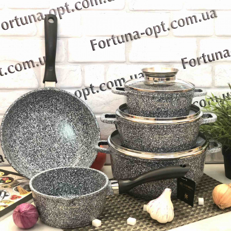 Набор посуды с мраморным покрытием Edenberg EB - 8110 ✅ базовая цена $79.81 ✔ Опт ✔ Скидки ✔ Заходите! - Интернет-магазин ✅ Фортуна-опт ✅