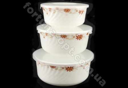 Набор судочков стеклокерамика A - Plus - 1863 - 3 шт ✅ картинка - Интернет-магазин ✅ Fortuna-opt.com.ua. ✅ Набор судочков стеклокерамика A - Plus - 1863 - 3 шт ✅ базовая цена 150.69 грн. ✔ Опт ✔ Скидки ✔ Заходите! - Интернет-магазин ✅Фортуна-опт ✅