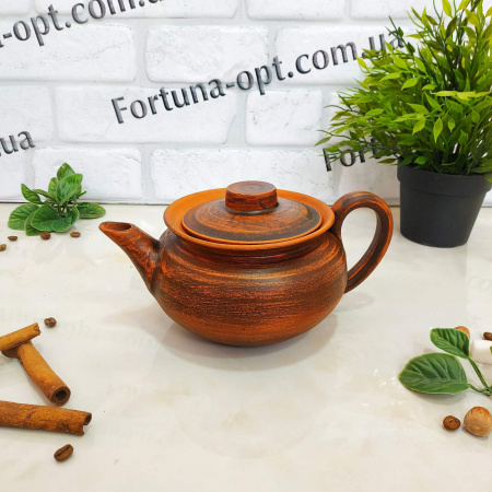 Чайник заварочный из красной глины 0,5 л - 7751 ✅ картинка - Интернет-магазин ✅ Fortuna-opt.com.ua. ✅ Чайник заварочный из красной глины 0,5 л - 7751 ✅ базовая цена 174.05 грн. ✔ Опт ✔ Скидки ✔ Заходите! - Интернет-магазин ✅ Фортуна-опт ✅