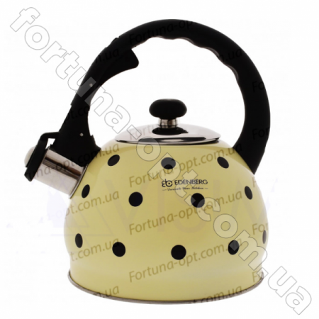 Чайник из нержавеющей стали со свистком Edenberg 2 л EB - 1922 ✅ картинка - Интернет-магазин ✅ Fortuna-opt.com.ua. ✅ Чайник из нержавеющей стали со свистком Edenberg 2 л EB - 1922 ✅ базовая цена $9.86 ✔ Опт ✔ Скидки ✔ Заходите! - Интернет-магазин ✅ Фортуна-опт ✅