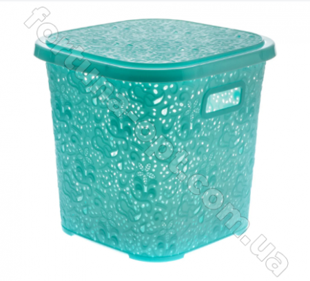 Корзина ажурная с крышкой пластик 15 л 0747 ✅ картинка - Интернет-магазин ✅ Fortuna-opt.com.ua. ✅ Корзина ажурная с крышкой пластик 15 л 0747 ✅ базовая цена 95.90 грн. ✔ Опт ✔ Скидки ✔ Заходите! - Интернет-магазин ✅ Фортуна-опт ✅