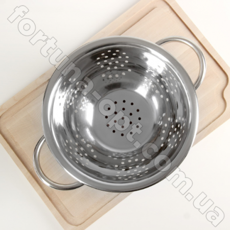 Дуршлаг на ножке из нержавейки A-Plus - 0824 (28 см) ✅ базовая цена $2.98 ✔ Опт ✔ Скидки ✔ Заходите! - Интернет-магазин ✅ Фортуна-опт ✅