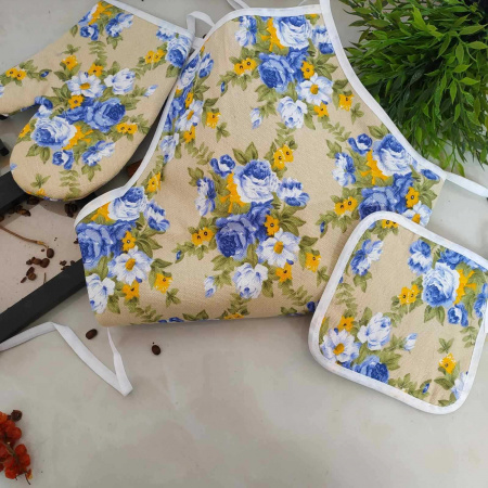 Набор кухонный фартук, рукавица 0303 ✅ картинка - Интернет-магазин ✅ Fortuna-opt.com.ua. ✅ Набор кухонный фартук, рукавица 0303 ✅ базовая цена $2.20 ✔ Опт ✔ Скидки ✔ Заходите! - Интернет-магазин ✅ Фортуна-опт ✅