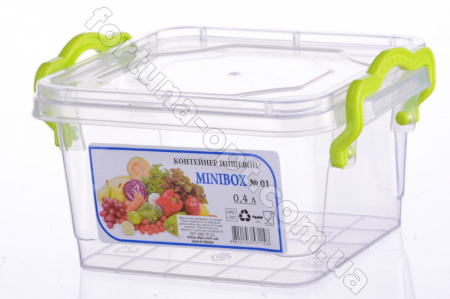 Контейнер пищевой с зелеными ручками 3,7 л - 0214 ✅ базовая цена 30.19 грн. ✔ Опт ✔ Скидки ✔ Заходите! - Интернет-магазин ✅Фортуна-опт ✅