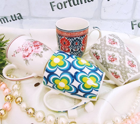 Чашка 360 мл "Орнамент" 16125-5 (Ст) ✅ картинка - Интернет-магазин ✅ Fortuna-opt.com.ua. ✅ Чашка 360 мл "Орнамент" 16125-5 (Ст) ✅ базовая цена $1.48 ✔ Опт ✔ Скидки ✔ Заходите! - Интернет-магазин ✅ Фортуна-опт ✅