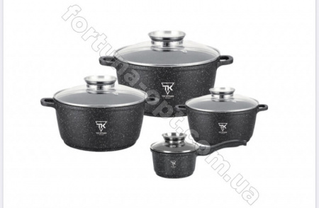 Набор кастрюль Top Kitchen черный TK 00050 ✅ базовая цена $46.18 ✔ Опт ✔ Скидки ✔ Заходите! - Интернет-магазин ✅ Фортуна-опт ✅