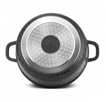 Казан с крышкой черный мрамор Edenberg EB - 8116 - 2,3 л/20 см ✅ базовая цена $17.04 ✔ Опт ✔ Скидки ✔ Заходите! - Интернет-магазин ✅ Фортуна-опт ✅