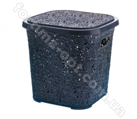 Корзина ажурная с крышкой пластик 15 л 0747 ✅ картинка - Интернет-магазин ✅ Fortuna-opt.com.ua. ✅ Корзина ажурная с крышкой пластик 15 л 0747 ✅ базовая цена 95.90 грн. ✔ Опт ✔ Скидки ✔ Заходите! - Интернет-магазин ✅ Фортуна-опт ✅