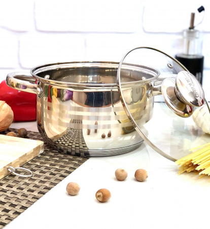 Кастрюля нержавеющая 4,5 л - Unique - 5006 ✅ базовая цена $14.65 ✔ Опт ✔ Скидки ✔ Заходите! - Интернет-магазин ✅ Фортуна-опт ✅