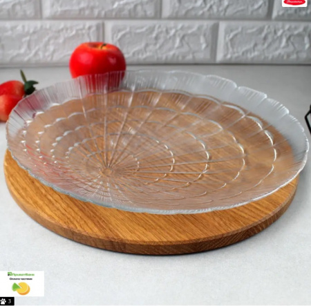 Блюдо большое стеклянное Атлантис 10237 (32 см) ✅ базовая цена 61.19 грн. ✔ Опт ✔ Скидки ✔ Заходите! - Интернет-магазин ✅ Фортуна-опт ✅