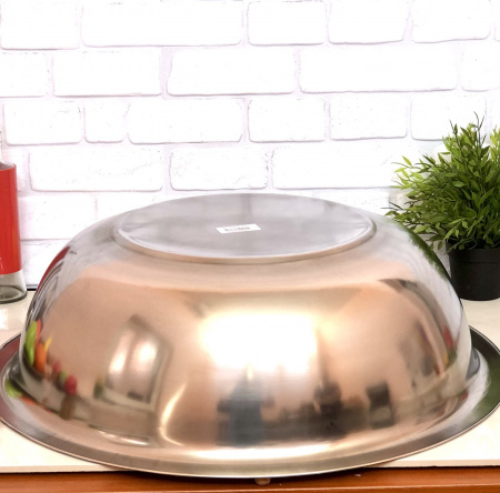 Миска из нержавеющей стали A-Plus - 0742 (42 см) ✅ базовая цена $4.82 ✔ Опт ✔ Скидки ✔ Заходите! - Интернет-магазин ✅ Фортуна-опт ✅