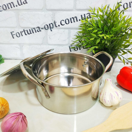 Набор кастрюль с нержавеющими крышками 12 предметов A-Plus - 0755➜ Опт и розница ✅ актуальная цена -Интернет магазин ✅ Фортуна ✅