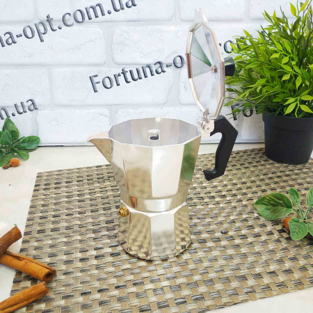 Гейзерная кофеварка алюминий на 3 чашки A-Plus - 2081 ✅ базовая цена $4.42 ✔ Опт ✔ Скидки ✔ Заходите! - Интернет-магазин ✅ Фортуна-опт ✅