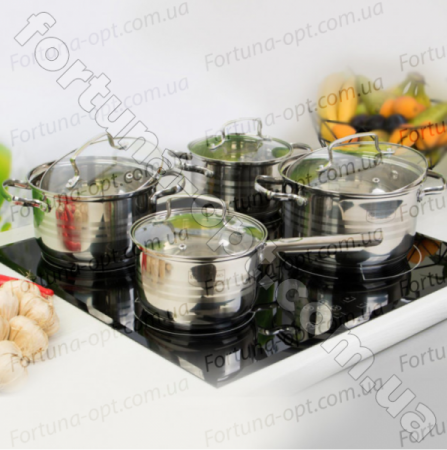 Набор посуды сталь Edenberg EB - 4072 - 5-слойное дно➜ Опт и розница ✅ актуальная цена -Интернет магазин ✅ Фортуна ✅